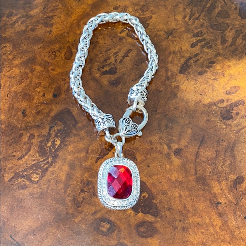 RUBY & CRYSTAL BRACELET